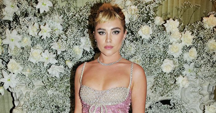 Florence Pugh Wore the Silver-Shoe Craze With Sequins