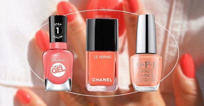The 14 Ideal Coral Nail Polishes, Arms Down