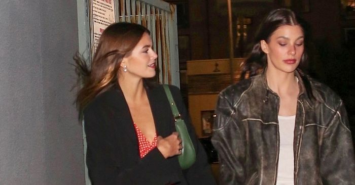 Kaia Gerber Wore a Pretty Flats Outfit For a Night Out